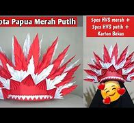 Cara Buat Topi Karnaval Merah Putih